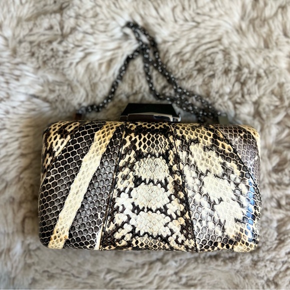 Kotur Box Espey Elaphe Minaudiere Clutch embossed snakeskin - Picture 7 of 17